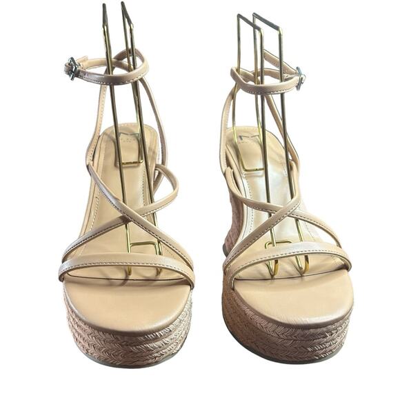 Marc Fisher Fetch Wedge Heel Sandals Retro Espadrilles Strappy Ankle Strap NEW 8 - Picture 3 of 10